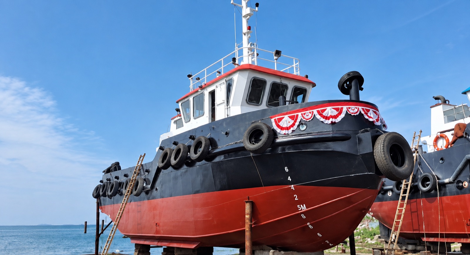 Tugboat + Tongkang Set 120ft 2025 - Foto 2