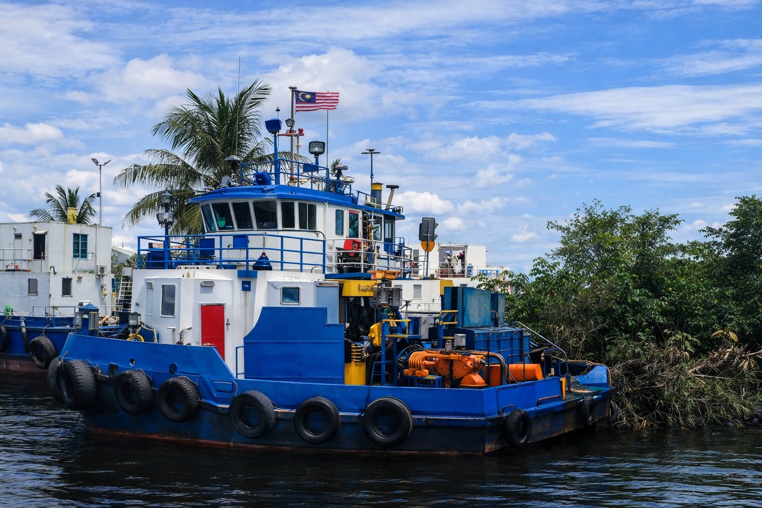 Tugboat + Oil Barge Set 2012 - Oil Barge